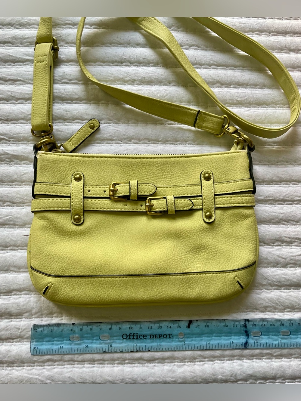 Merona Yellow Crossbody Purse & Clutch - Picture 4 of 15